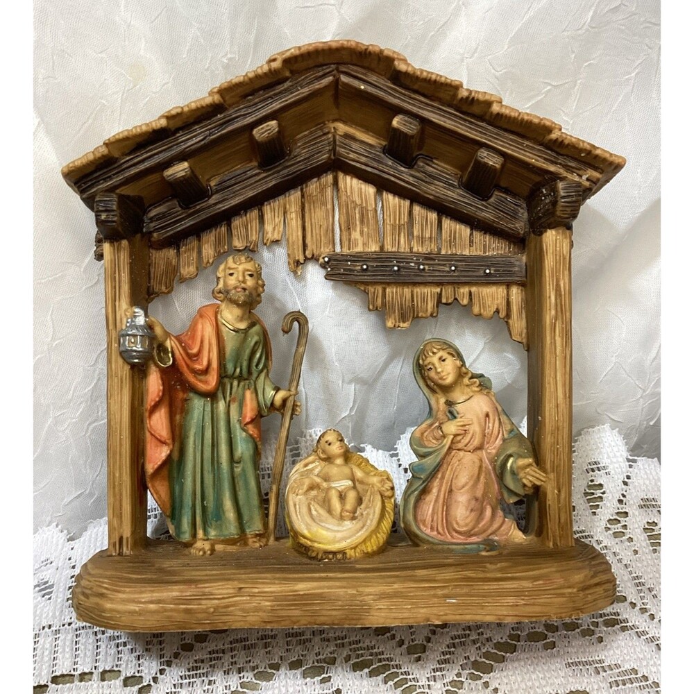 Holy Family Nativity Scene Vintage Fontanini Italy 19 Infant Jesus Mary (CR17)